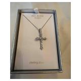 Sterling Silver Pendant Necklace with Cross