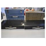 8 Vtg Metal 35 mm Slide Storage Boxes