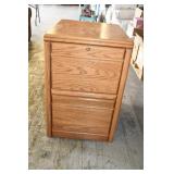 Wood 2 Drawer File Cabinet