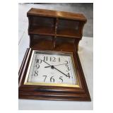 Sunbeam Wall Clock and Small Wood Display