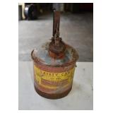 Vtg Eagle Safety Gas Can 1 Gallon