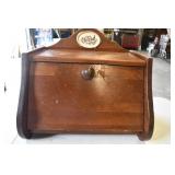 Vtg Wood Bread Box