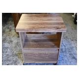 Wood Design Pressboard Rolling Cart