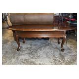 Solid Wood Oval Coffee Table