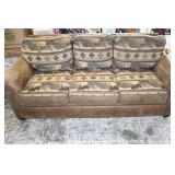 Awesome Cabin Living Suede Leather Couch