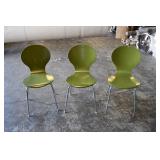 Set of Jacobsen Style Balloon Back Stacking Chairs