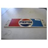 Vtg Metal Pepsi Soda Display Sign