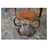Vtg MCM Thonet Style Bentwood Foot Stool