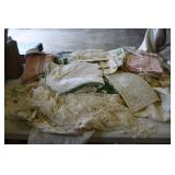 Apron and Doilies Lot