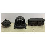 3 Antique Cast Iron Objects