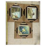 3 Genuine Framed Oil Paintings