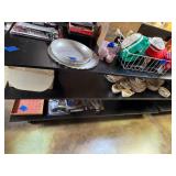 Black Wooden Display Shelf Unit