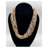Vtg Multi-Strand Sarah Coventry Beaded Necklace
