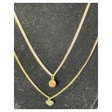 Two Sarah Coventry Necklaces with Pendants