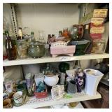 2 Shelves with Various Misc. Items