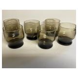 6 Libbey Tawny Accent Rocks Whiskey Glasses
