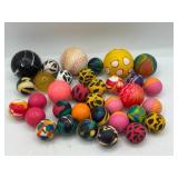 Vintage Bouncy Balls with Coca-Cola Bag
