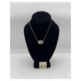 Avon Abalone Necklace and Earrings Set