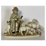 Vtg Occupied Japan Figurine (Sheep Herder w/Dog)