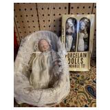 Porcelain Dolls with Accessories
