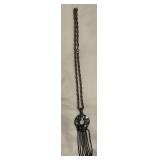 Vtg Sarah Coventry Pewter Tassel Pendant Necklace