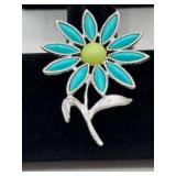 Sapara Made in Canada Floral Brooch