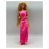 Vintage Barbie Doll With Pink Gown
