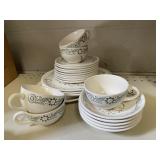 Set of Vtg Scio Provincial Dinnerware 22pc
