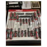 Tool Set with Screwdrivers, Wrenches, and Saw