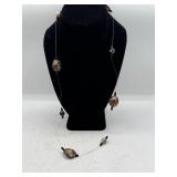 Sarah Coventry Necklace Set in Mixed Materials