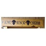Decorative Wall Sign with Inspirational Text