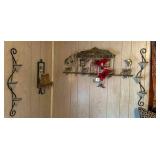4 Mixed Material Wall Decor Items