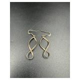 Sterling Silver Infinity Dangle Earrings