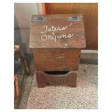 Vtg. Wooden Potato and Onion Storage Bin