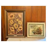 Framed Floral Artwork by Ritter and Cary