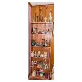 Bookshelf With Contents, Various Decor Items
