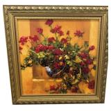 Ornate Framed Still Life Floral Print