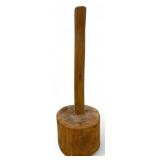 Vtg Carved Wooden Masher by Joel Grant Pitts