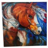 Braveheart Indian War Horse Canvas Print