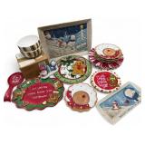 Christmas Gingerbread & Snowman Dishes
