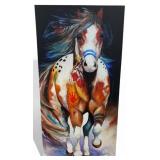 Brave Indian War Horse Canvas Print