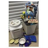 Dog Care Supplies w/Storage Bins