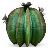 Vtg Metal Cactus Sculpture Decoration