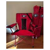 3 Georgia Bulldogs Folding Chairs w/bags.