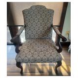 Vtg Upholstered Armchair 25ï¿½ï¿½x27ï¿½ï¿½x37ï¿½ï¿½