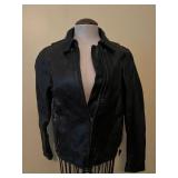 Longrider Leather Jacket, Black, Size S