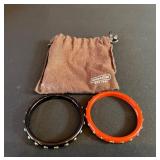 Coach Vtg Studded Bangle Set 3ï¿½ï¿½ dia