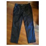 Vtg Black Leather Pants