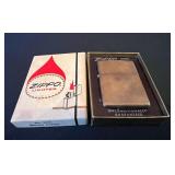 Vtg Zippo Brushed Finish Lighter