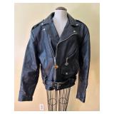 Vtg Wilsons Leather Biker Jacketï¿½size XL